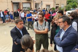 En Murcia, visita las áreas afectadas por el temporal