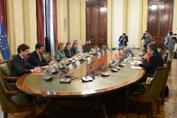 Hoy, en una reunión con los consejeros de Pesca de las cinco autonomías mediterráneas