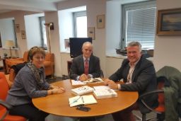 Hoy, en la sede de la Secretaría General de Pesca 