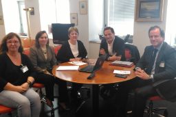Hoy, en la sede de la Secretaría General de Pesca 