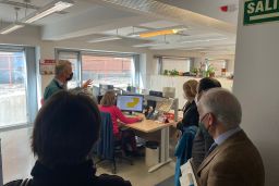 Hoy, en la sede de la Secretaría General de Pesca 