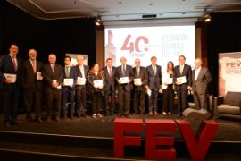 Hoy, en la clausura del 40 aniversario de la Federación española del Vino (FEV) 