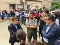 En Murcia, visita las áreas afectadas por el temporal