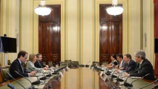 Hoy, durante una reunión en Madrid