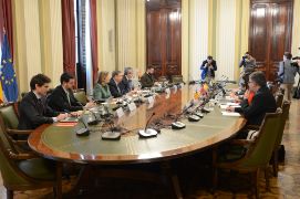 Hoy, en una reunión con los consejeros de Pesca de las cinco autonomías mediterráneas