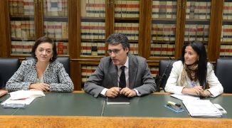 Hoy, en la sede del Ministerio 