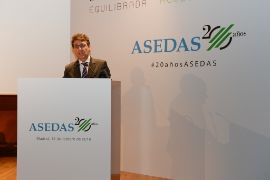 HOY, EN LA INAUGURACIÓN DEL ACTO CONMEMORATIVO DEL 20 ANIVERSARIO DE ASEDAS 