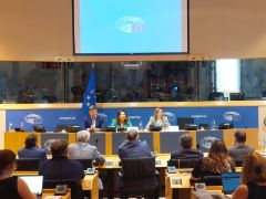 Hoy, en Bruselas, en la sede del Parlamento Europeo 