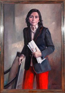 Rosa Aguilar. Ministra de Medio Ambiente, Medio Rural y Marino. (2010-2011). Pintor: Angel Cabrero Pola (Villa del Rio, Córdoba)