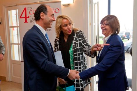 De izq. a dcha. Ignacio Diego Palacios, Presidente de Cantabria; Blanca Martínez Gómez, Consejera de Ganadería, Pesca y Desarrollo Rural de Cantabria, y Rosa Quintana, Conselleira do Medio Rural e do Mar de la Xunta de Galicia