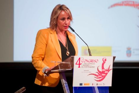 Blanca Martínez Gómez, Consejera de Ganadería, Pesca y Desarrollo Rural de Cantabria, durante su intervención en el acto de clausura.