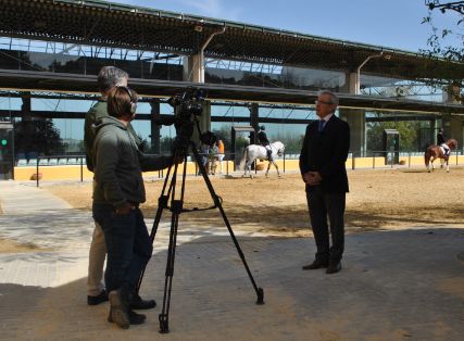 Hoy en el marco de la Jornada “Trabajando con el sector equino” en Jerez de la Frontera 