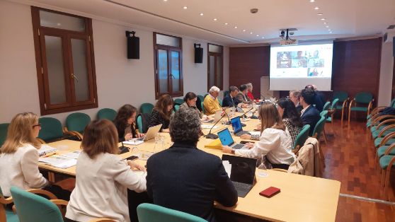Hoy, en una reunión en Madrid