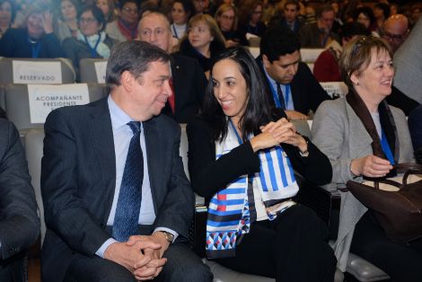 Hoy, en la inauguración de la I Conferencia Internacional de Mujeres de la Pesca 