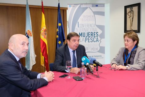 Hoy, en la inauguración de la I Conferencia Internacional de Mujeres de la Pesca 