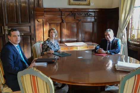 Hoy, en la sede del Ministerio 