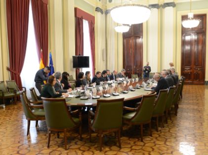 Hoy, en la sede de Ministerio 