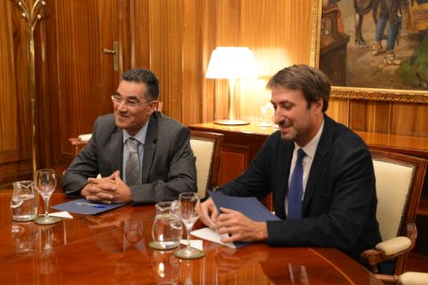Hoy, en la sede del Ministerio 
