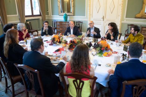 Hoy, en un encuentro informativo en el marco del 40 aniversario de la Constitución Española 