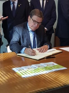 Hoy, en la clausura de la Feria Agraria de Sant Miquel y Eurofruit 2018, en Lleida