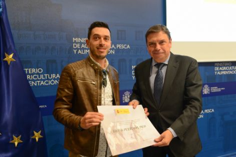 Hoy, en el acto de reconocimiento celebrado en la sede del Ministerio 