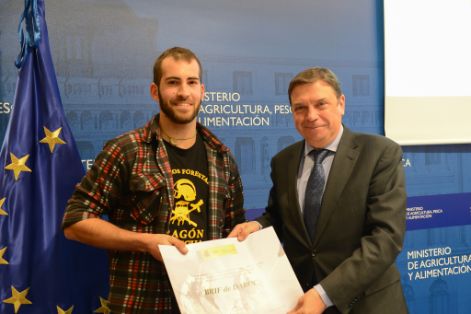 Hoy, en el acto de reconocimiento celebrado en la sede del Ministerio 