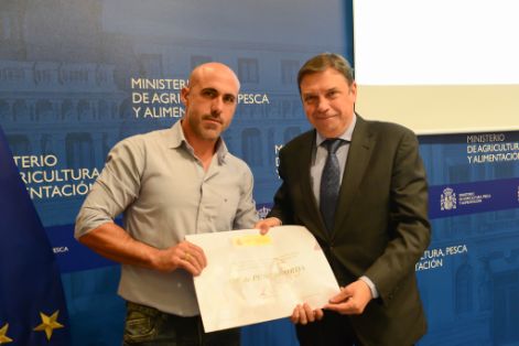 Hoy, en el acto de reconocimiento celebrado en la sede del Ministerio 