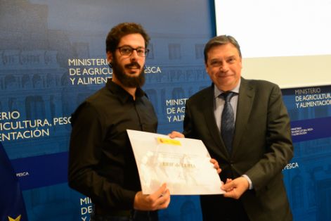 Hoy, en el acto de reconocimiento celebrado en la sede del Ministerio 