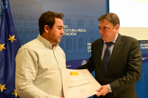 Hoy, en el acto de reconocimiento celebrado en la sede del Ministerio 