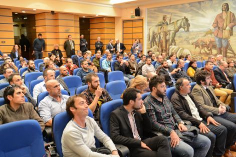 Hoy, en el acto de reconocimiento celebrado en la sede del Ministerio 
