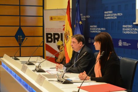 Hoy, en el acto de reconocimiento celebrado en la sede del Ministerio 