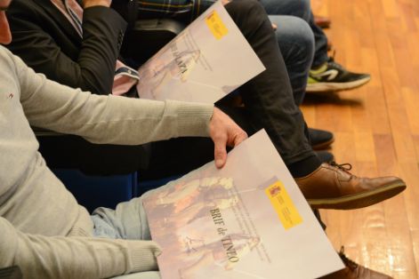 Hoy, en el acto de reconocimiento celebrado en la sede del Ministerio 