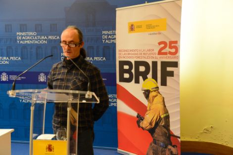 Hoy, en el acto de reconocimiento celebrado en la sede del Ministerio 