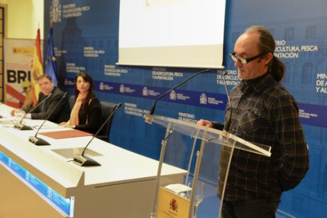 Hoy, en el acto de reconocimiento celebrado en la sede del Ministerio 