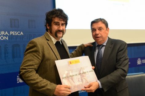 Hoy, en el acto de reconocimiento celebrado en la sede del Ministerio 