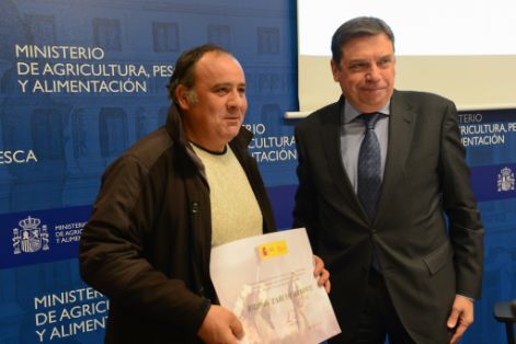 Hoy, en el acto de reconocimiento celebrado en la sede del Ministerio 