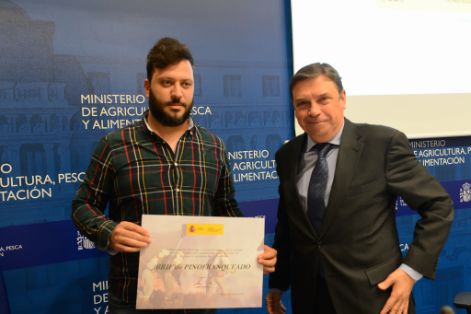 Hoy, en el acto de reconocimiento celebrado en la sede del Ministerio 