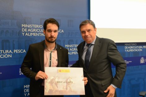 Hoy, en el acto de reconocimiento celebrado en la sede del Ministerio 