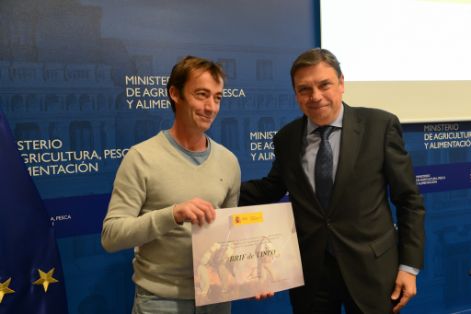 Hoy, en el acto de reconocimiento celebrado en la sede del Ministerio 