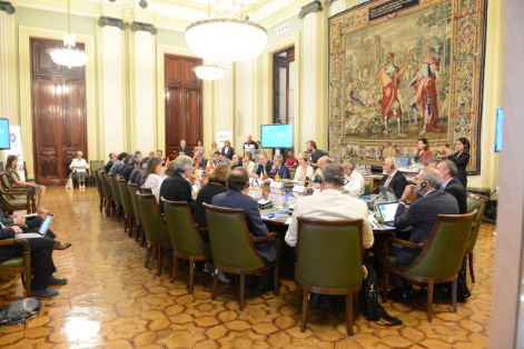 Hoy, en la inauguración del 143ª Consejo de Administración del CIHEAM