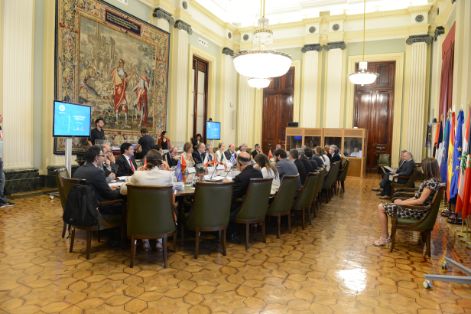 Hoy, en la inauguración del 143ª Consejo de Administración del CIHEAM