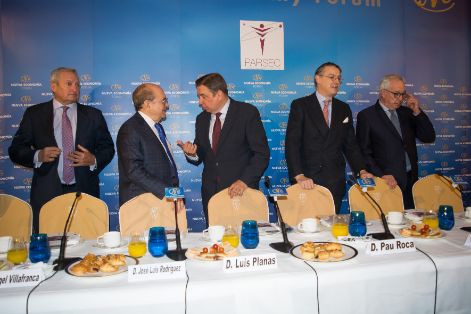 Hoy, en la presentación del director general de la Organización Internacional de la Viña y del Vino, en el Foro de la Nueva Economía
