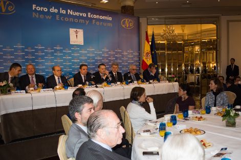 Hoy, en la presentación del director general de la Organización Internacional de la Viña y del Vino, en el Foro de la Nueva Economía
