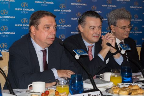 Hoy, en la presentación del director general de la Organización Internacional de la Viña y del Vino, en el Foro de la Nueva Economía