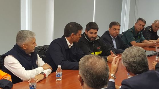En Murcia, visita las áreas afectadas por el temporal