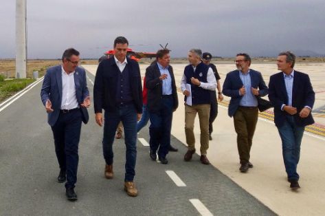 En Murcia, visita las áreas afectadas por el temporal