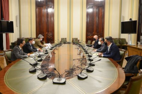 Hoy, en la sede del ministerio 