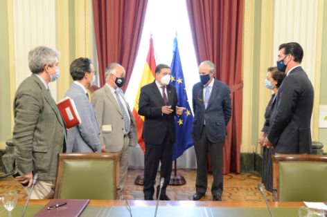 Durante la firma de un convenio con Feagas