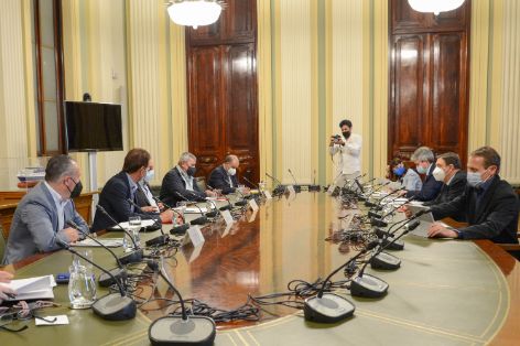 Hoy, durante una reunión en Madrid