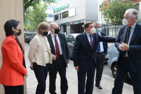 Hoy, en las visita a las instalaciones del grupo